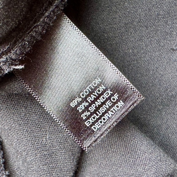 White House Black Market BLANC Velvet Black Bootcut Low Rise Pants Size 4R - Picture 7 of 14